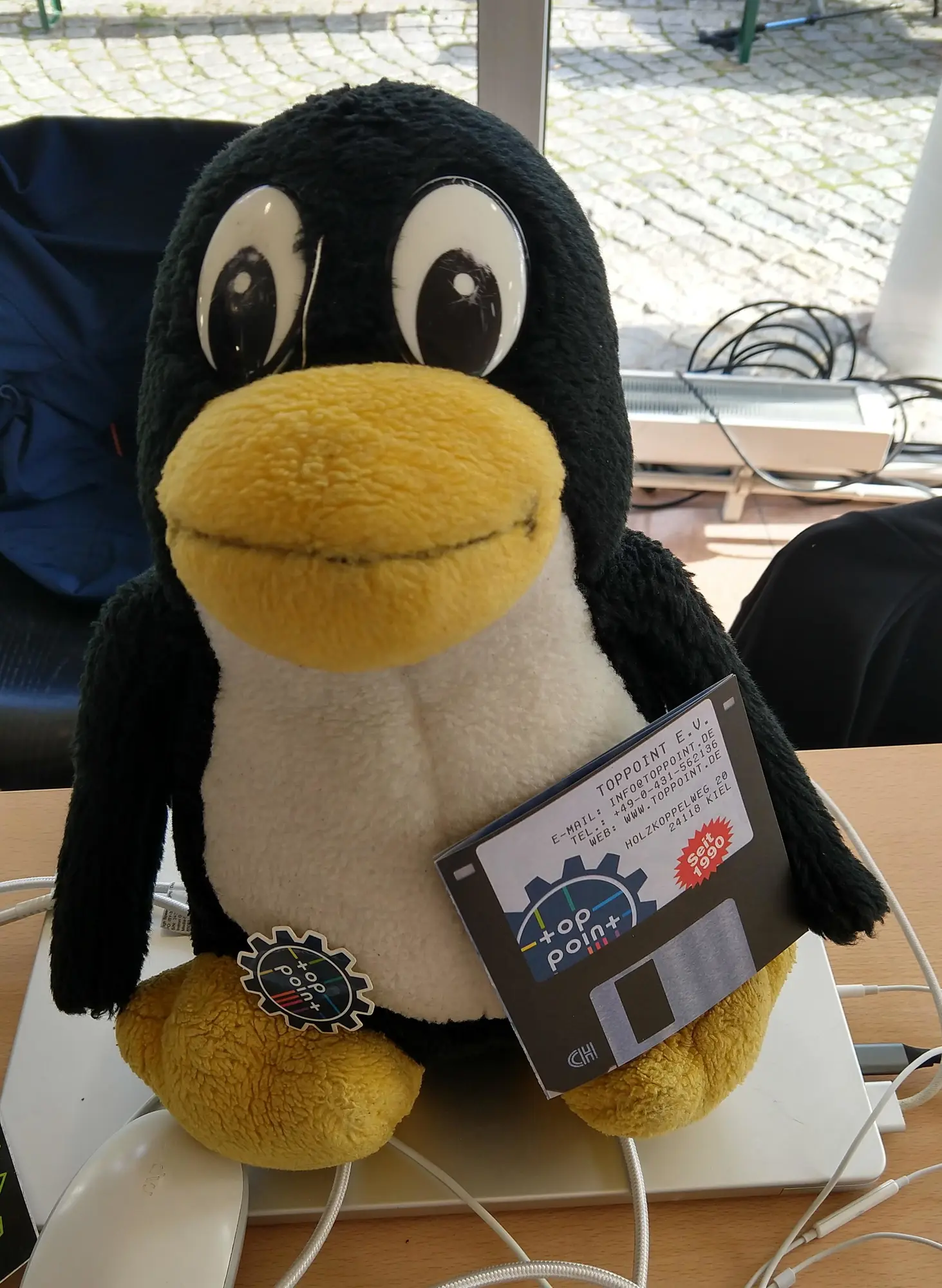 … und Tux auch hier nicht fehlen. (Foto: CC-By-SA Maren Hachmann) … und Tux auch hier nicht fehlen. (Foto: CC-By-SA Maren Hachmann)