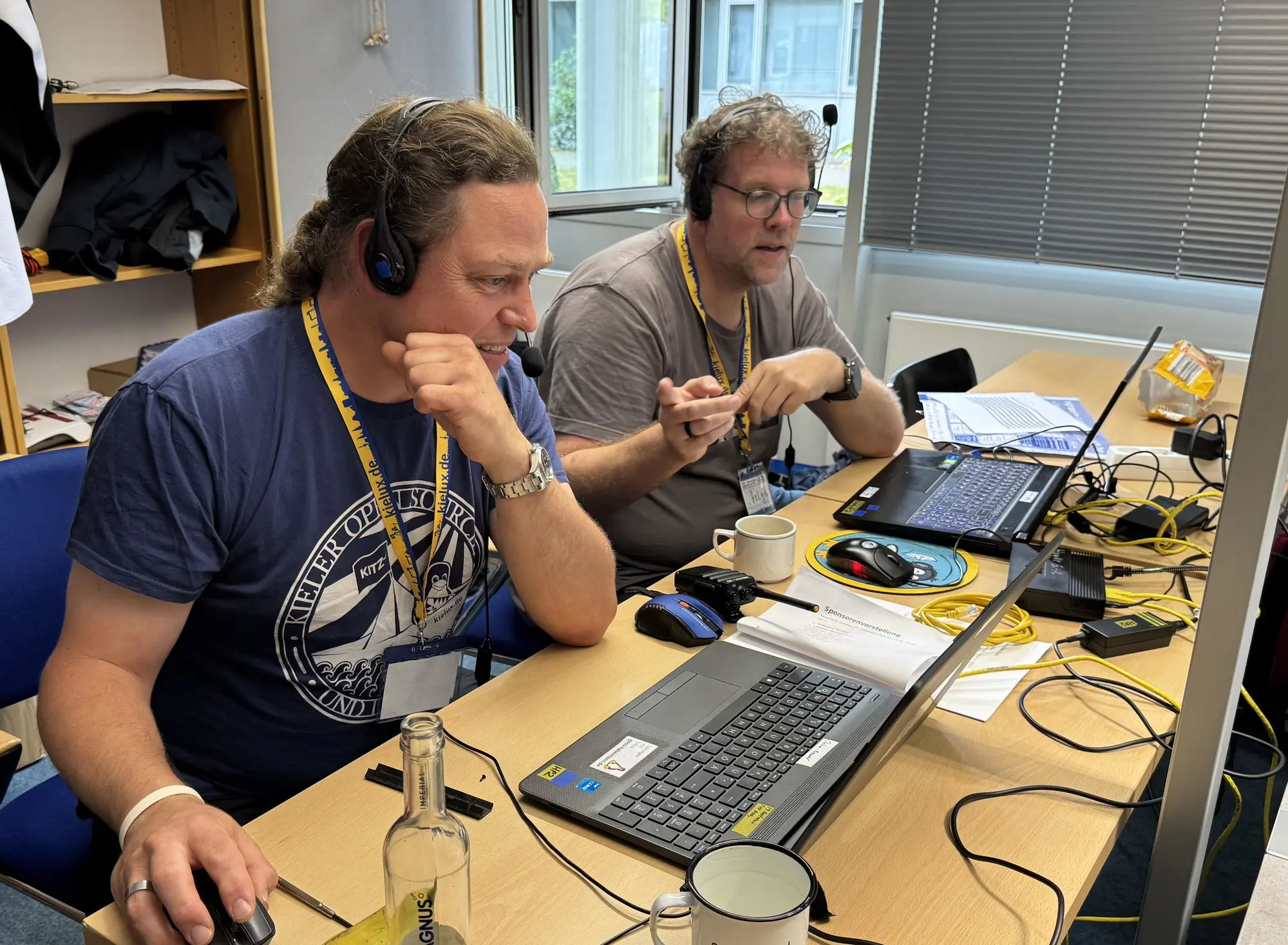 … von dem aus die reinen Online-Vorträge koordiniert wurden. (Foto: CC-By-SA Düsmaster) … von dem aus die reinen Online-Vorträge koordiniert wurden. (Foto: CC-By-SA Düsmaster)